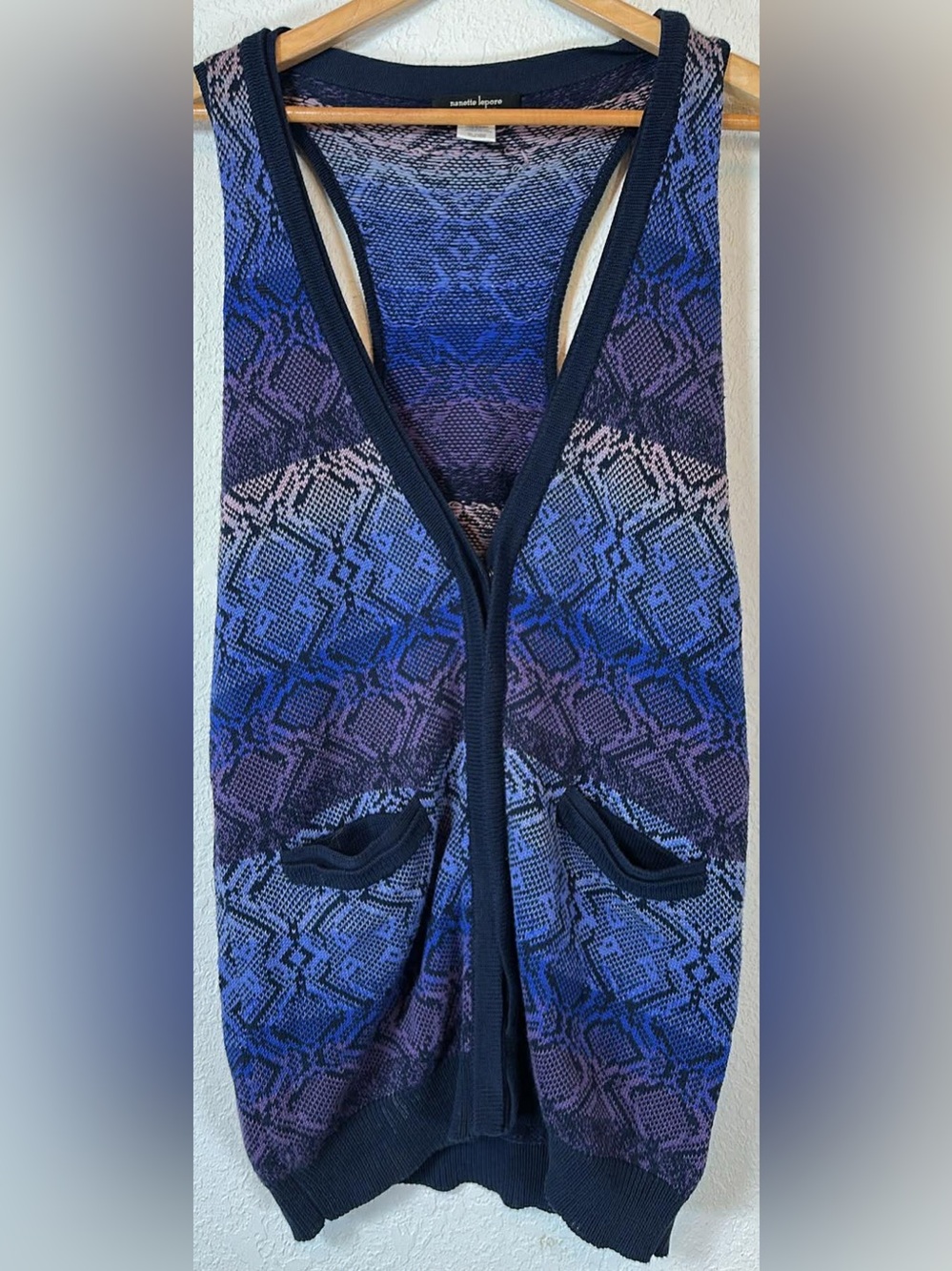 Nanette Lepore Ombre Knit Sweater Vest